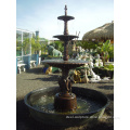 outdoor garden metal tiered fountain bronze casting water sculpture